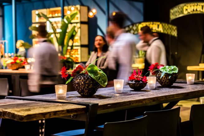 Sfeerimpressie event voor Van der Maarel Eventstyling