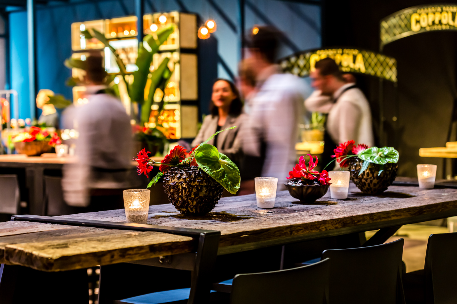 Sfeerimpressie event voor Van der Maarel Eventstyling