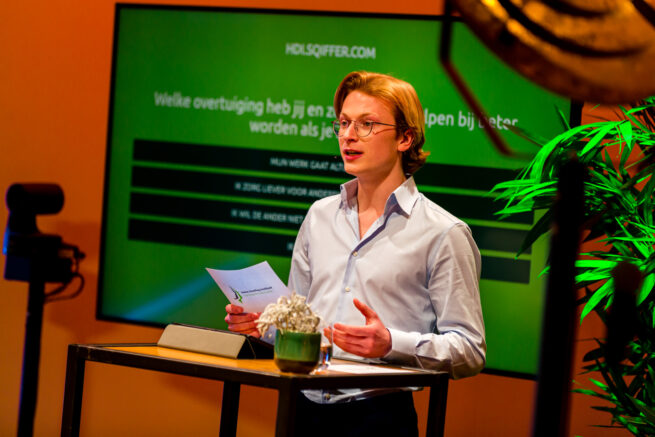 Host tijdens een livestream